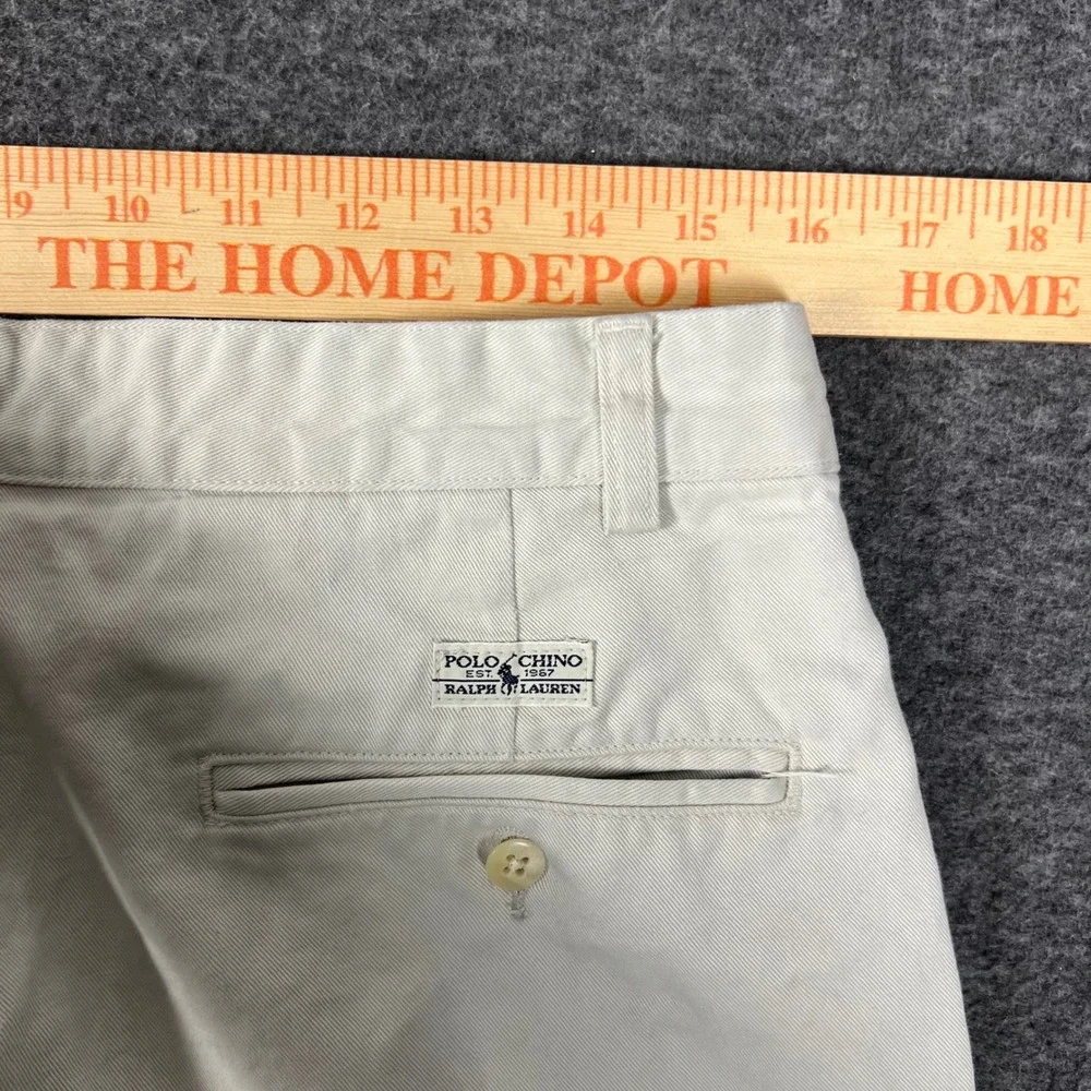 Vintage Polo Ralph Lauren Hammond Pants Mens 33x30 (Actual 32x29) Cream Pleated
